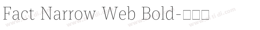 Fact Narrow Web Bold字体转换